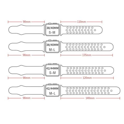 apple sports bands|apple sport band size chart.